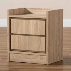 2 Drawers Hale Wood Nightstand - Baxton Studio 13 2 Drawers Hale Wood Nightstand - Baxton Studio -Baxton Studio GUEST 449bb334 6f8c 4093 9257 f95a3dfbb3b7