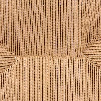 Saura Oak Wood Hemp Dining Bench Brown - Baxton Studio 6 Saura Oak Wood Hemp Dining Bench Brown - Baxton Studio - Image 6