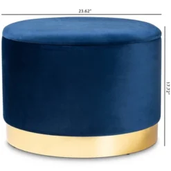 Marisa Velvet Upholstered Storage Ottoman - Baxton Studio -Baxton Studio GUEST 451b9ec5 1d80 42be b79a 98a669cd74c8