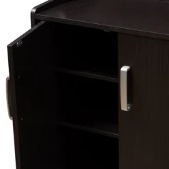 Verdell Modern And Contemporary Finished Shoe Cabinet Dark Brown - Baxton Studio 13 Verdell Modern And Contemporary Finished Shoe Cabinet Dark Brown - Baxton Studio -Baxton Studio GUEST 46279e0a d2ea 43dc 94bd 24ea62c1a7bd