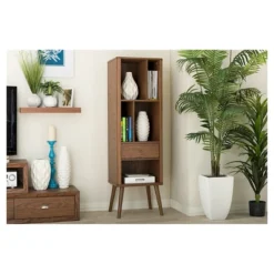 Ellingham Mid-century Retro Modern Sideboard Storage Cabinet Bookcase Organizer - Walnut - Baxton Studio 5 Ellingham Mid-century Retro Modern Sideboard Storage Cabinet Bookcase Organizer - Walnut - Baxton Studio -Baxton Studio GUEST 46d5988d 8bc9 48d0 8f4e 08b525336f30