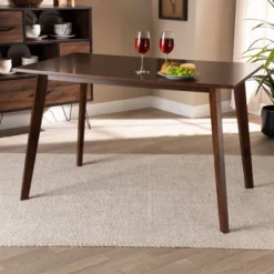 Britte Rectangular Wood Dining Table Walnut - Baxton Studio 6 Britte Rectangular Wood Dining Table Walnut - Baxton Studio -Baxton Studio GUEST 47be202a 848c 4392 a1f9 f3dee0bc2861