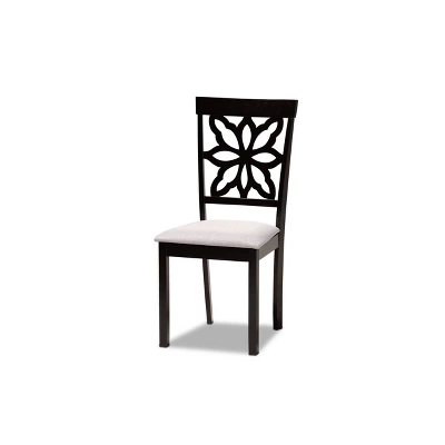 7pc Dallas Fabric Upholstered And Wood Dining Set - Baxton Studio 1 7pc Dallas Fabric Upholstered And Wood Dining Set - Baxton Studio