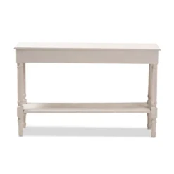 Ariella Whitewashed 1 Drawer Console Table White - Baxton Studio 12 Ariella Whitewashed 1 Drawer Console Table White - Baxton Studio -Baxton Studio GUEST 48263d4c 197e 444b 9c36 a064c3801af0