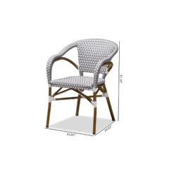 Baxton Studio Set Of 2 Eliane Indoor And Outdoor Stackable Bistro Dining Chairs - BaxtonStudio 12 Baxton Studio Set Of 2 Eliane Indoor And Outdoor Stackable Bistro Dining Chairs - BaxtonStudio -Baxton Studio GUEST 49463987 8c03 4299 b0cc 0743d24d3da6