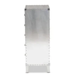 Carrel Metal 5 Drawer Accent Chest Silver - Baxton Studio 10 Carrel Metal 5 Drawer Accent Chest Silver - Baxton Studio -Baxton Studio GUEST 494a4a6d 6a22 4e3a a3fd 90f70368a9b9