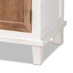 Glynn Wood 2 Door Storage Cabinet White/Brown - Baxton Studio 13 Glynn Wood 2 Door Storage Cabinet White/Brown - Baxton Studio -Baxton Studio GUEST 49fe8926 d014 48e0 9d47 dbe761cce2de