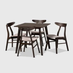 5pc Britte Fabric Upholstered Wood Dining Set - Baxton Studio 17 5pc Britte Fabric Upholstered Wood Dining Set - Baxton Studio -Baxton Studio GUEST 4bd3d41f df6e 43cc a1fe 3ee1c4cc772b