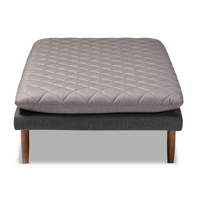 Twin Two Marit Tone Upholstered Wood Daybed Gray/Walnut - Baxton Studio 1 Twin Two Marit Tone Upholstered Wood Daybed Gray/Walnut - Baxton Studio