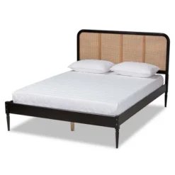 Queen Elston Wood And Synthetic Rattan Platform Bed - Baxton Studio 23 Queen Elston Wood And Synthetic Rattan Platform Bed - Baxton Studio -Baxton Studio GUEST 4c5a1b89 27d4 48f2 86fe f473f9b7e9ca