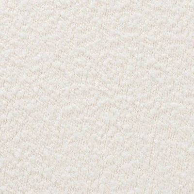 Elkie Fabric And Wood Ottoman Footstool Cream/Walnut Brown - Baxton Studio 5 Elkie Fabric And Wood Ottoman Footstool Cream/Walnut Brown - Baxton Studio - Image 5