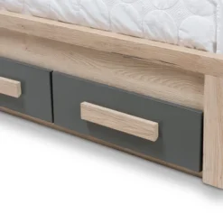 Twin Pandora Modern And Contemporary Two Tone 2 Drawer Size Storage Platform Bed Dark Gray/Natural - Baxton Studio 17 Twin Pandora Modern And Contemporary Two Tone 2 Drawer Size Storage Platform Bed Dark Gray/Natural - Baxton Studio -Baxton Studio GUEST 4d7d2423 1db5 4472 9558 9fb0118d0000