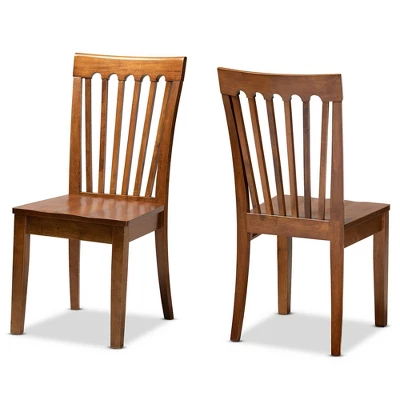 2pc Minette Wood Dining Chair Set - Baxton Studio 7 2pc Minette Wood Dining Chair Set - Baxton Studio - Image 7