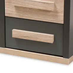 Pandora Modern And Contemporary Two-Tone 2 Drawer Nightstand Dark Gray - Baxton Studio 13 Pandora Modern And Contemporary Two-Tone 2 Drawer Nightstand Dark Gray - Baxton Studio -Baxton Studio GUEST 4dc198f8 8d77 42a6 be04 b96a39b780fd