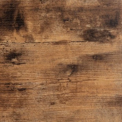 Bardot Wood And Metal 3 Tier Console Table Walnut Brown/Black - Baxton Studio 4 Bardot Wood And Metal 3 Tier Console Table Walnut Brown/Black - Baxton Studio - Image 4