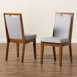 2pc Octavia Wood Dining Chair Set - Baxton Studio 16 2pc Octavia Wood Dining Chair Set - Baxton Studio -Baxton Studio GUEST 4fbc4428 e334 48fe 86ff 84e4cc3603f9