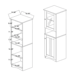 Lauren Wood Buffet And Hutch Kitchen Cabinet Oak Brown/Black - Baxton Studio 13 Lauren Wood Buffet And Hutch Kitchen Cabinet Oak Brown/Black - Baxton Studio -Baxton Studio GUEST 4febceb9 794b 4fd2 ba29 543b5f355919