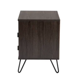 Glover Wood And Metal 2 Drawer Nightstand Brown/Gold - Baxton Studio 12 Glover Wood And Metal 2 Drawer Nightstand Brown/Gold - Baxton Studio -Baxton Studio GUEST 5266e216 5fdb 4687 91f7 757aaa475402