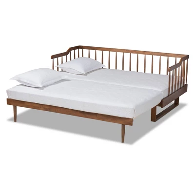 Twin To King Muriel Expandable Spindle Daybed - Baxton Studio 2 Twin To King Muriel Expandable Spindle Daybed - Baxton Studio - Image 2