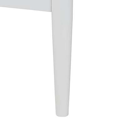 Baxton Studio Queen 4pc Louetta Carved Contrasting Bedroom Set White/Natural Brown 9 Baxton Studio Queen 4pc Louetta Carved Contrasting Bedroom Set White/Natural Brown - Image 9