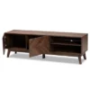 Hartman Wood TV Stand For TVs Up To 60" Walnut Brown - Baxton Studio