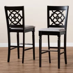 Set Of 2 Alexandra Barstool - Baxton Studio -Baxton Studio GUEST 545290a3 6c96 4ccc 99f8 b3d8b986024e