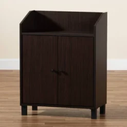 Rossin Wood 2 Door Entryway Shoe Cabinet - Baxton Studio 17 Rossin Wood 2 Door Entryway Shoe Cabinet - Baxton Studio -Baxton Studio GUEST 563b7290 91a9 4992 8318 6ebb5b202320