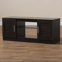 Gianna Modern And Contemporary Finished TV Stand For TVs Up To 47" Dark Brown - Baxton Studio 12 Gianna Modern And Contemporary Finished TV Stand For TVs Up To 47" Dark Brown - Baxton Studio -Baxton Studio GUEST 5746c806 71da 4d1f 81b4 224e9cbd5e4b