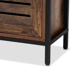 Wayland Rustic Wood And Metal 1 Door Shoe Storage Cabinet Brown/Black - Baxton Studio 14 Wayland Rustic Wood And Metal 1 Door Shoe Storage Cabinet Brown/Black - Baxton Studio -Baxton Studio GUEST 576249f3 9b3c 4e7f 9765 100e1f4cd819