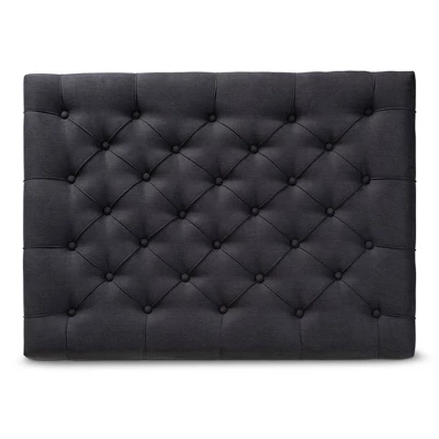 Lindsey Linen Fabric Upholstered Wood Cocktail Ottoman - Baxton Studio 3 Lindsey Linen Fabric Upholstered Wood Cocktail Ottoman - Baxton Studio - Image 3