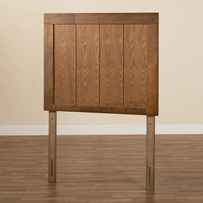 Patwin Wood Headboard Walnut - Baxton Studio 3 Patwin Wood Headboard Walnut - Baxton Studio - Image 3