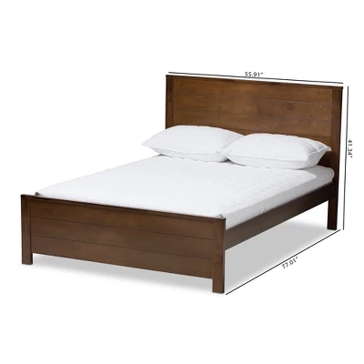 Catalina Modern Classic Mission Style Finished Wood Platform Bed - Baxton Studio 8 Catalina Modern Classic Mission Style Finished Wood Platform Bed - Baxton Studio - Image 8