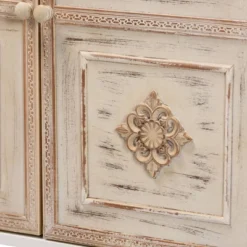 Favian Two-Tone Wood And Metal 2 Door Sideboard Dining Cabinet White/Weathered Brown - Baxton Studio 14 Favian Two-Tone Wood And Metal 2 Door Sideboard Dining Cabinet White/Weathered Brown - Baxton Studio -Baxton Studio GUEST 5a9995b2 20a5 4a9a 9405 8441c875aee5