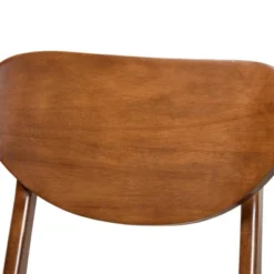 5pc Katya Fabric Upholstered And Wood Dining Set Gray/Brown - Baxton Studio -Baxton Studio GUEST 5ae0c024 9d93 452b 81f0 52369646047b