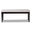 Teresa Fabric Upholstered And Wood Dining Bench - Baxton Studio