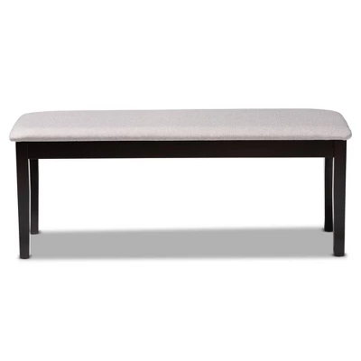 Teresa Fabric Upholstered And Wood Dining Bench - Baxton Studio 1 Teresa Fabric Upholstered And Wood Dining Bench - Baxton Studio
