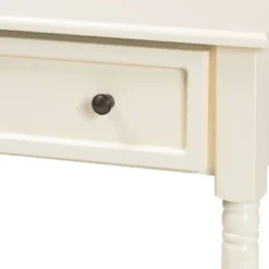 Mahler Wood 1 Drawer Console Table White - Baxton Studio 11 Mahler Wood 1 Drawer Console Table White - Baxton Studio -Baxton Studio GUEST 5c61d721 6e7e 4fe3 bbe4 038a249879b7