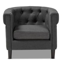 Bisset Chesterfield Chair Gray - Baxton Studio 17 Bisset Chesterfield Chair Gray - Baxton Studio -Baxton Studio GUEST 5e21bd96 22f4 4bef 96e8 77a8428b0e2e