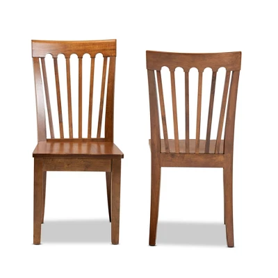 2pc Minette Wood Dining Chair Set - Baxton Studio 1 2pc Minette Wood Dining Chair Set - Baxton Studio