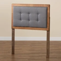Twin Sarine Fabric Upholstered And Wood Headboard Dark Gray - Baxton Studio 5 Twin Sarine Fabric Upholstered And Wood Headboard Dark Gray - Baxton Studio -Baxton Studio GUEST 5f82ea50 ff82 464f bd89 b0ee4584b669