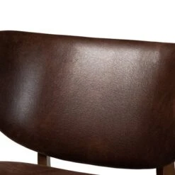 Marcos Faux Leather And Wood Living Room Accent Chair Dark Brown/Walnut Brown - Baxton Studio -Baxton Studio GUEST 5fe4154b 20c1 4826 89a2 163c71fd748e