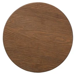 Baxton Studio Aline Wood And Rust Finished Steel Adjustable Swivel Barstool Brown - BaxtonStudio -Baxton Studio GUEST 61e6d42a fc1c 4ecc 82c7 a78def77ec18