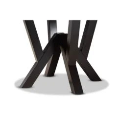 35" Irene Wide Round Wood Dining Table - Baxton Studio -Baxton Studio GUEST 64f1d900 ee7b 4563 bffc 78002c36b67c