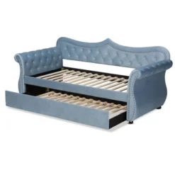Twin Abbie Velvet Tufted Daybed With Trundle Light Blue - Baxton Studio 13 Twin Abbie Velvet Tufted Daybed With Trundle Light Blue - Baxton Studio -Baxton Studio GUEST 65ce483f 2857 4875 9615 52933159cdb0