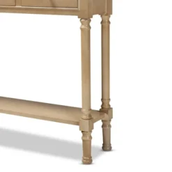 3 Drawer Calvin Wood Entryway Console Table - Baxton Studio -Baxton Studio GUEST 65cfa36e 4d79 4b25 b96f 861b4ba6e59d