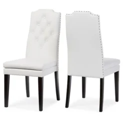 Set Of 2 Dylin Modern And Contemporary Faux Leather Dining Chairs - Baxton Studio 9 Set Of 2 Dylin Modern And Contemporary Faux Leather Dining Chairs - Baxton Studio -Baxton Studio GUEST 67d6230e 066b 4c48 945e fe51062dc93e