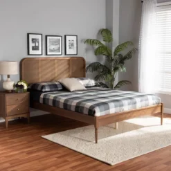 Queen Elston Wood And Synthetic Rattan Platform Bed - Baxton Studio 17 Queen Elston Wood And Synthetic Rattan Platform Bed - Baxton Studio -Baxton Studio GUEST 68125f5a 1efb 4497 bd4e f85e7572d29d