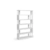75.5" Barnes Six Shelf Modern Bookshelf White - Baxton Studio