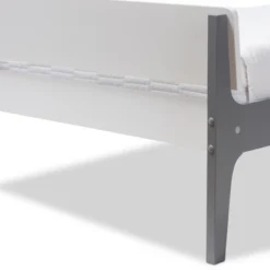 Twin Nereida Modern Classic Mission Style Finished Wood Platform Bed White/Gray - Baxton Studio 10 Twin Nereida Modern Classic Mission Style Finished Wood Platform Bed White/Gray - Baxton Studio -Baxton Studio GUEST 6931bc75 6ab5 4601 9dc9 52e4dc426804