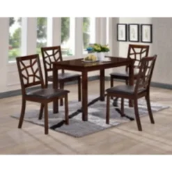 7pc Mozaika Wood And Leather Contemporary Dining Set Black - Baxton Studio 7 7pc Mozaika Wood And Leather Contemporary Dining Set Black - Baxton Studio -Baxton Studio GUEST 6a40561d fe66 47bc bf3b a65bc369f025